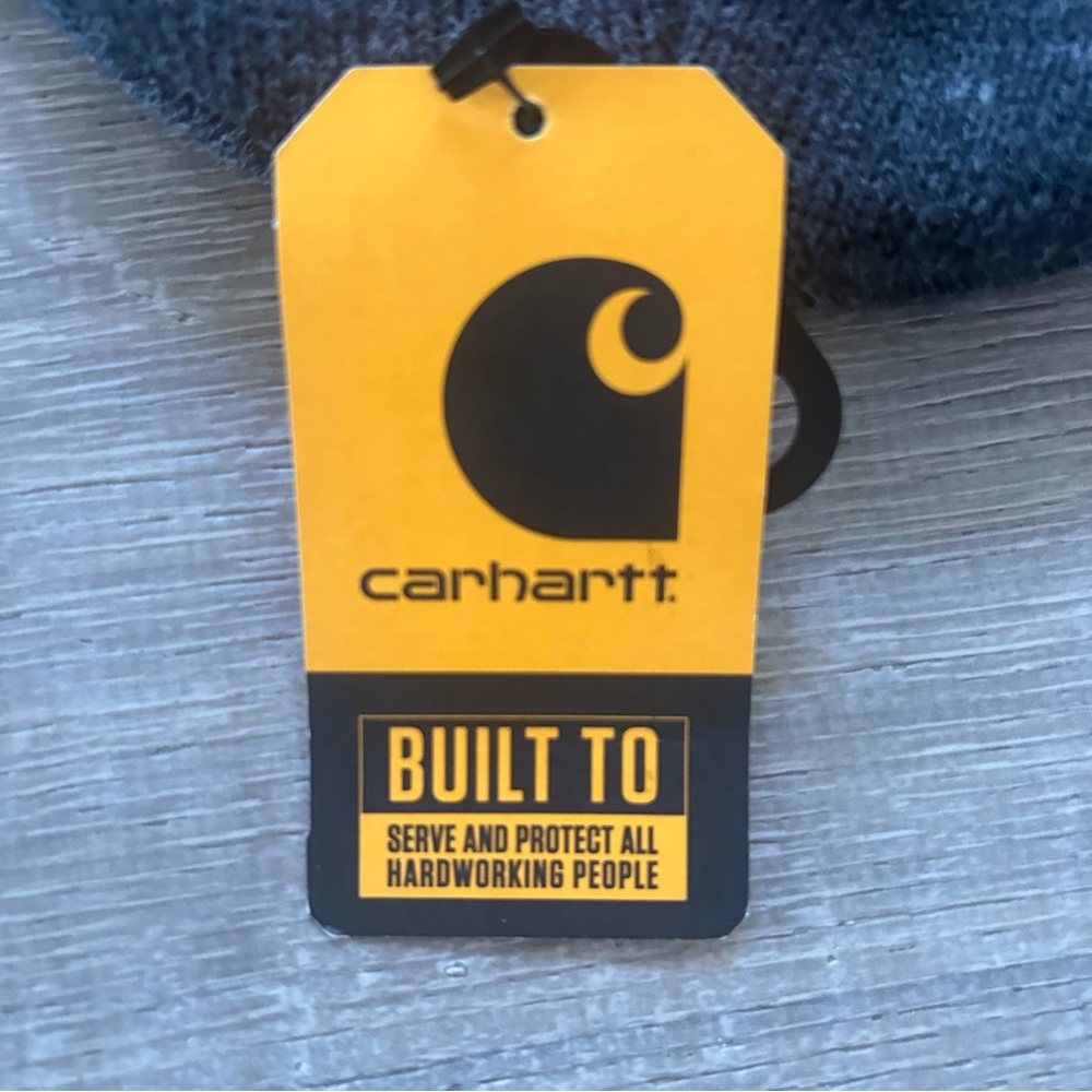 Carhartt Knit Cuffed Gray Beanie - Picture 3 of 6
